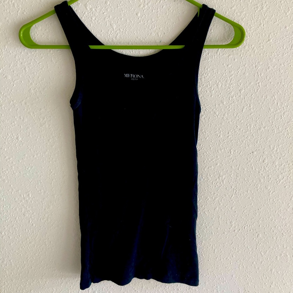 Black tank top